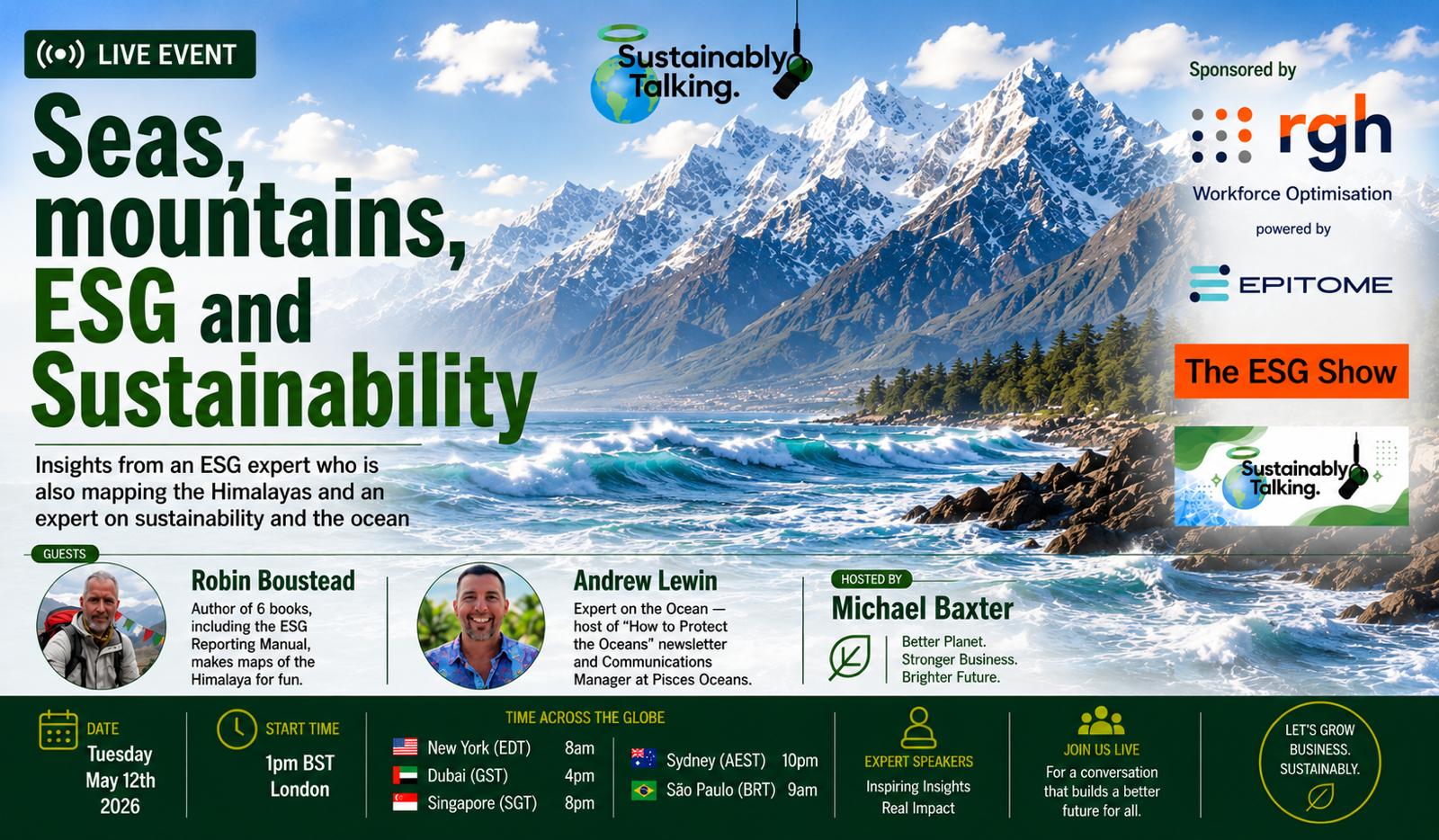Seas, mountains, ESG and sustainability