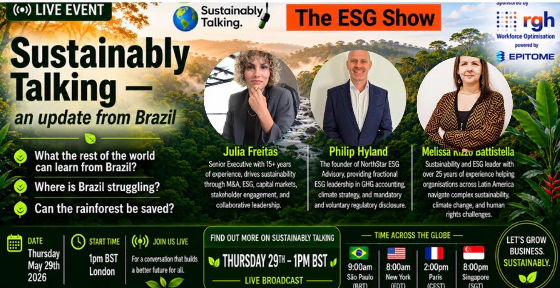 Sustainability Talking, an update from Brazil